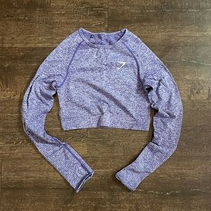Gymshark Vital Seamless Long Sleeve Crop - Small
